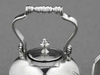 18th Century Dutch Silver Miniature Toy Kettle  - Arnoldus van Geffen